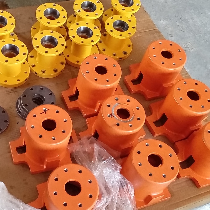 Spools after blast and coating by COATECH BR. 