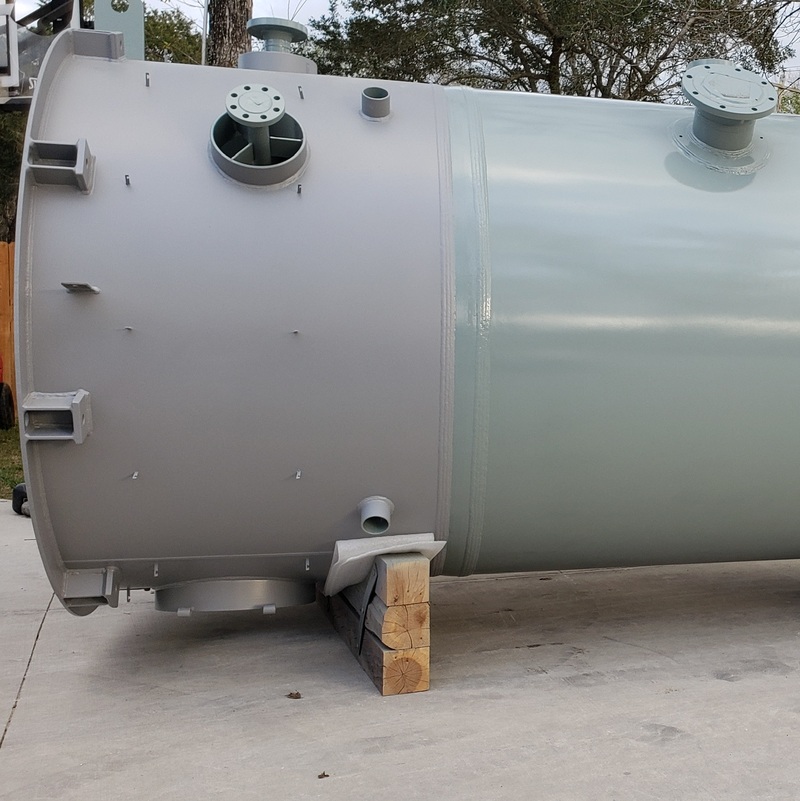 Vessel after blast and coating.
