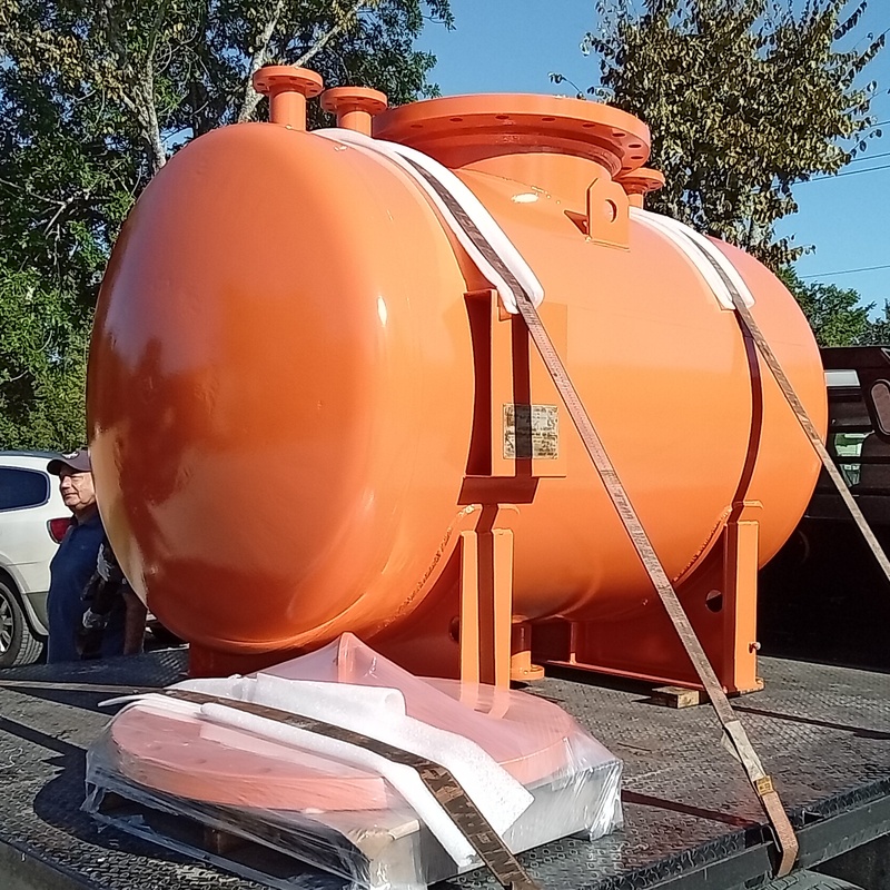Tank after blast, repair, and high temperature coating by COATECH BR. 